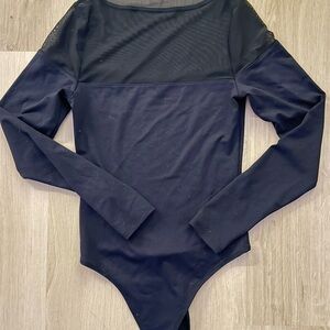 Abercrombie Black Long Sleeve Bodysuit